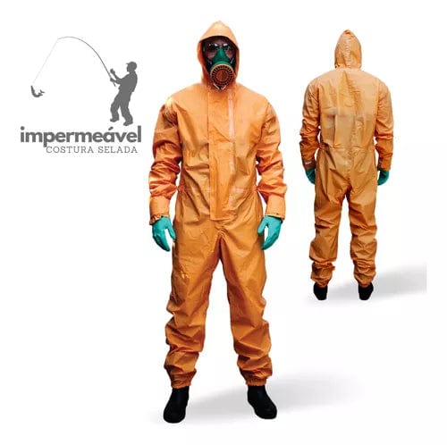 Macacão de Proteção Químico Ácido Selado em Nylon Americanvek AC707 CA34666