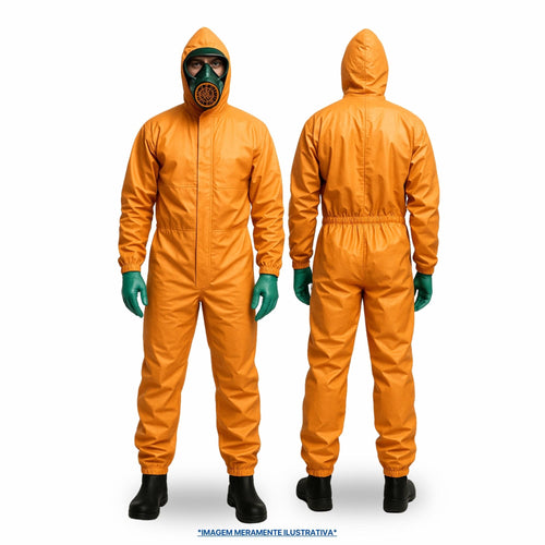 Macacão de Proteção Químico Selado em Nylon Americanvek AC707 | CA34666