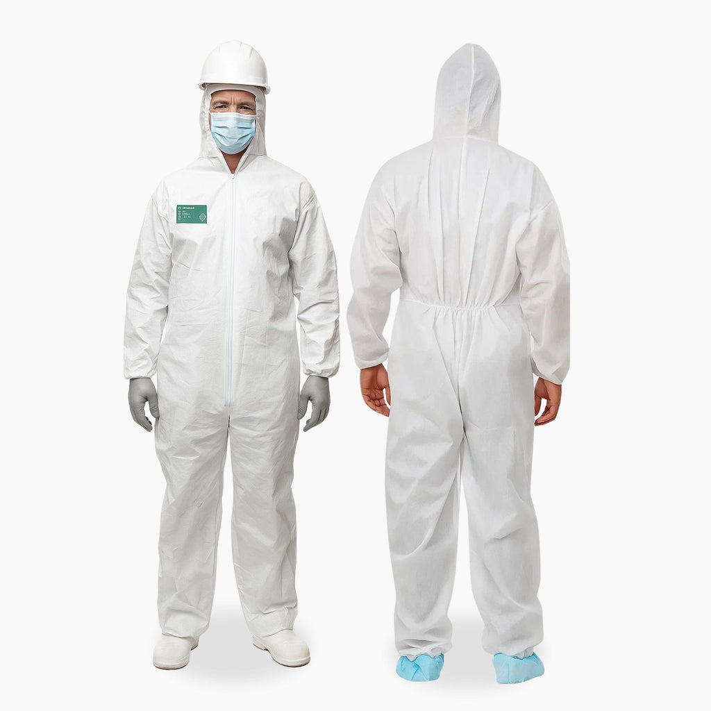 Macacão de Segurança Branco Laminado Tipo 6 Steelgen