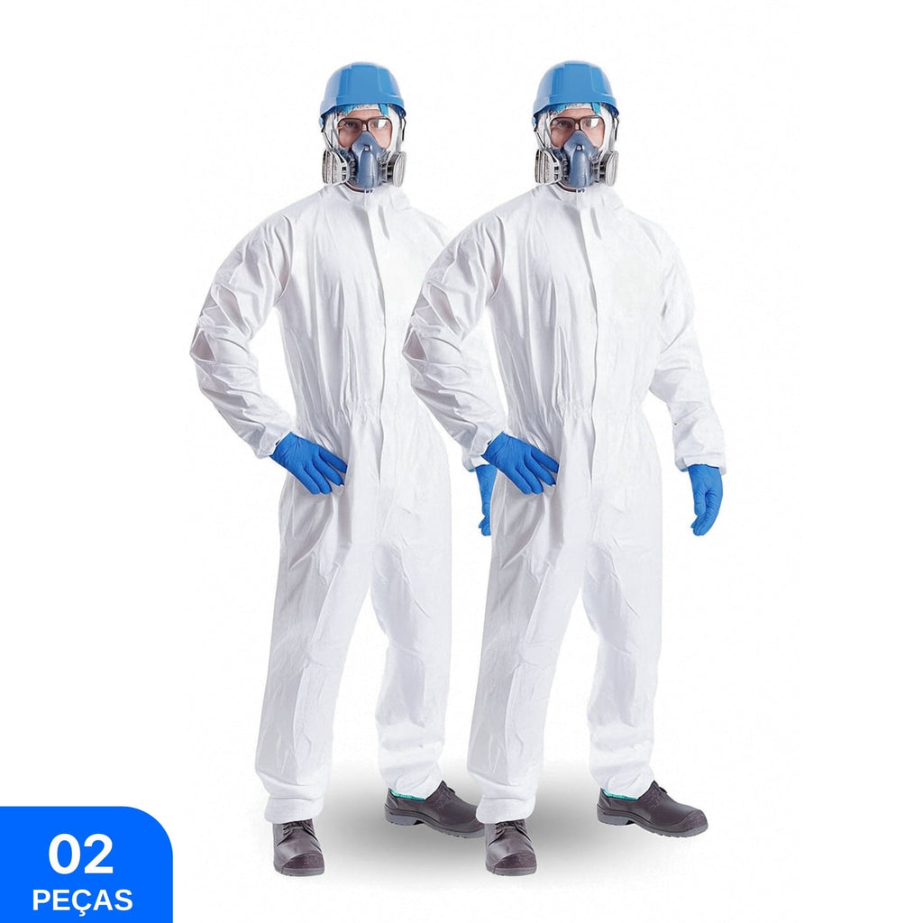 Macacão de Segurança Branco Laminado Tipo 6 Steelgen VIC85111