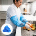 Mangote Plástico Descartável Azul com Elástico (100 Unds) | CA30569