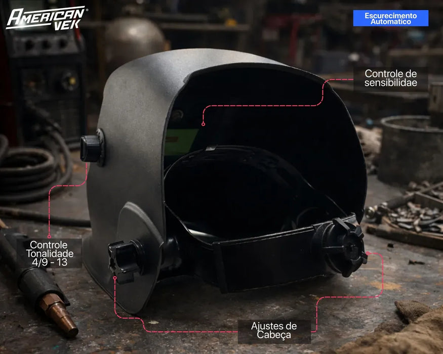 Máscara de Solda com Escurecimento Automático Vicsa Lite VIC34613 | CA50677