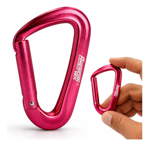 Mosquetão de Alumínio Fosco Trava com Pino - 80mm - Acessórios, Chaves, Mochila, Pets Vermelho-Fosco