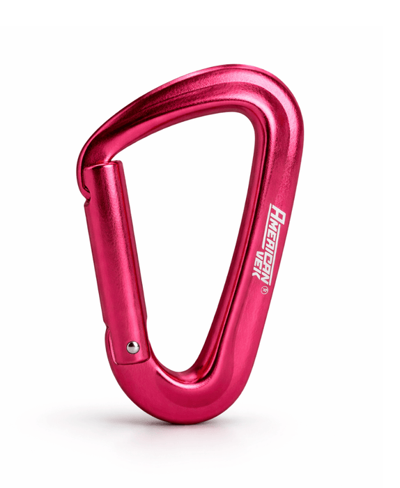 Mosquetão de Alumínio Fosco Trava com Pino - 80mm - Acessórios, Chaves, Mochila, Pets Vermelho-Fosco