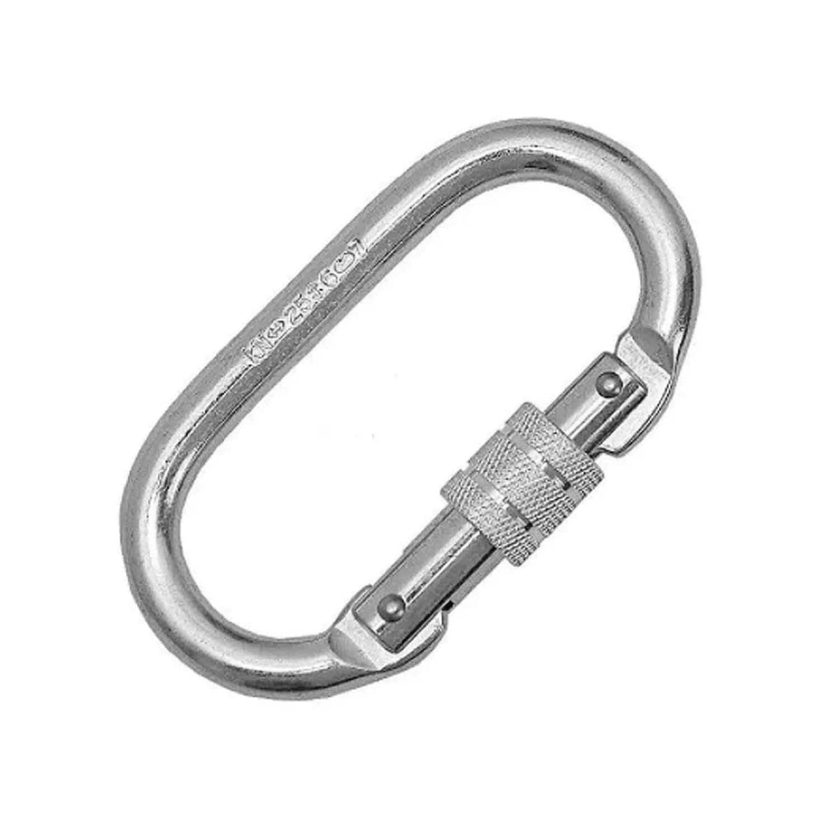 Mosquetão Oval Vicsa 17Mm Trava Dupla 23Kn Vic24300 - AmericanVek