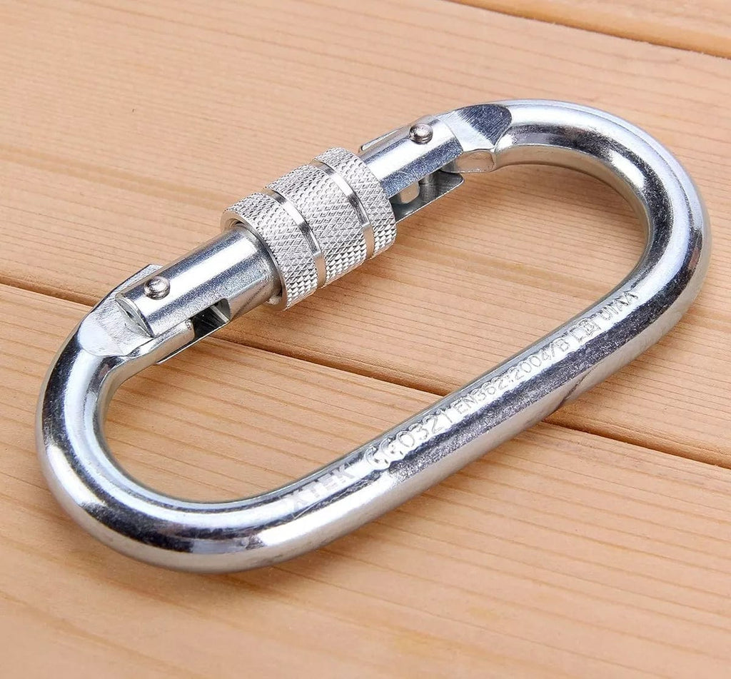 Mosquetão Oval Vicsa 17mm Trava Dupla 23kN VIC24300