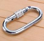 Mosquetão Oval Vicsa 17mm Trava Dupla 23kN VIC24300