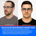 Óculos 5x9.L Univet Linha Premium Italiano para Lentes Graduadas - 5X9.0S.00.99