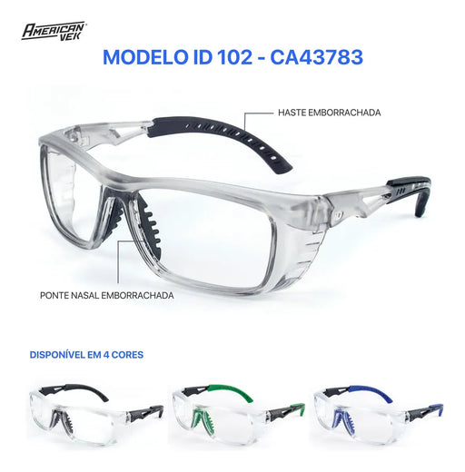 Óculos de Proteção Armação para Graduação Modelo IDS 102 | CA43783