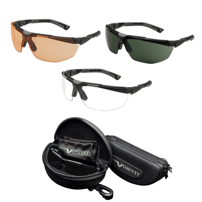 Óculos de Proteção Balística Hastes Intercambiáveis Essencial 5X1B - Univet