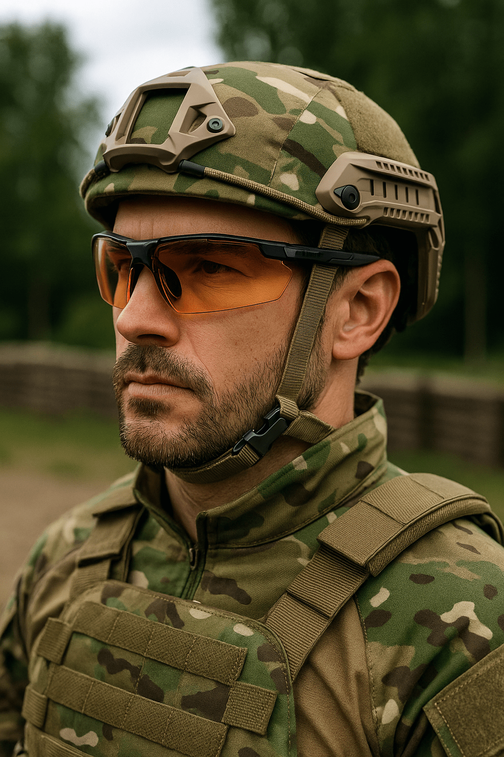 Oculos de Proteção Balística Modelo Importado Italiano Univet Essencial - Escolha sua Lente 5X1B Laranja