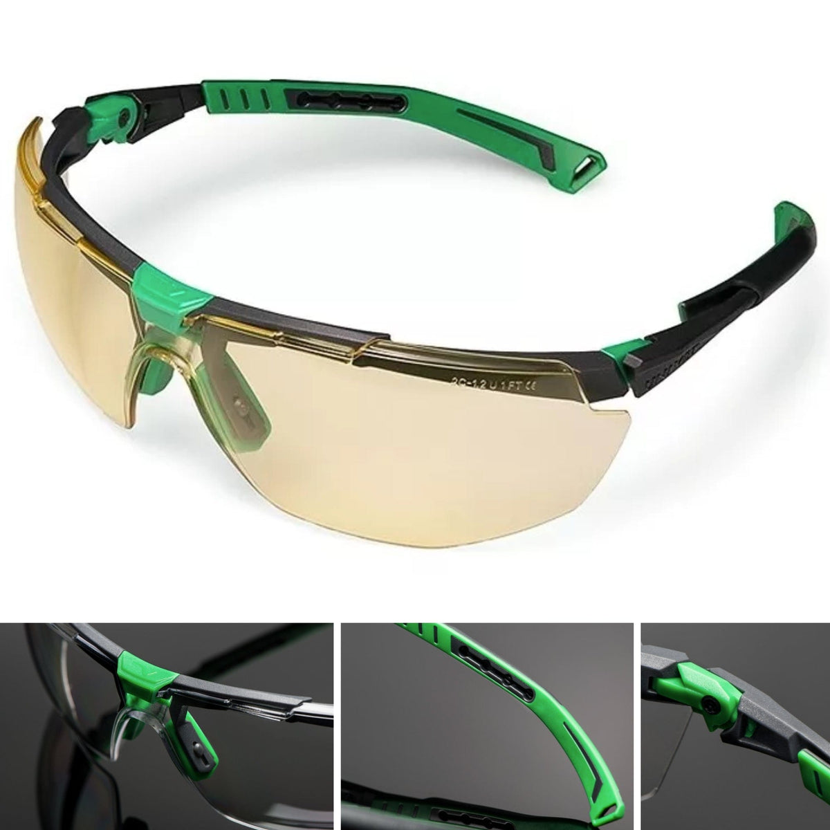 Óculos de Proteção Balística Univet 5X1 Âmbar UV AE/AR