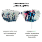 Oculos de Proteção Design Esportivo Importado Italiano In-Out - Excelente para Ciclismo Noturno, Corrida, Esportes