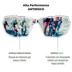 Oculos de Proteção Design Esportivo Importado Italiano In-Out - Excelente para Ciclismo Noturno, Corrida, Esportes