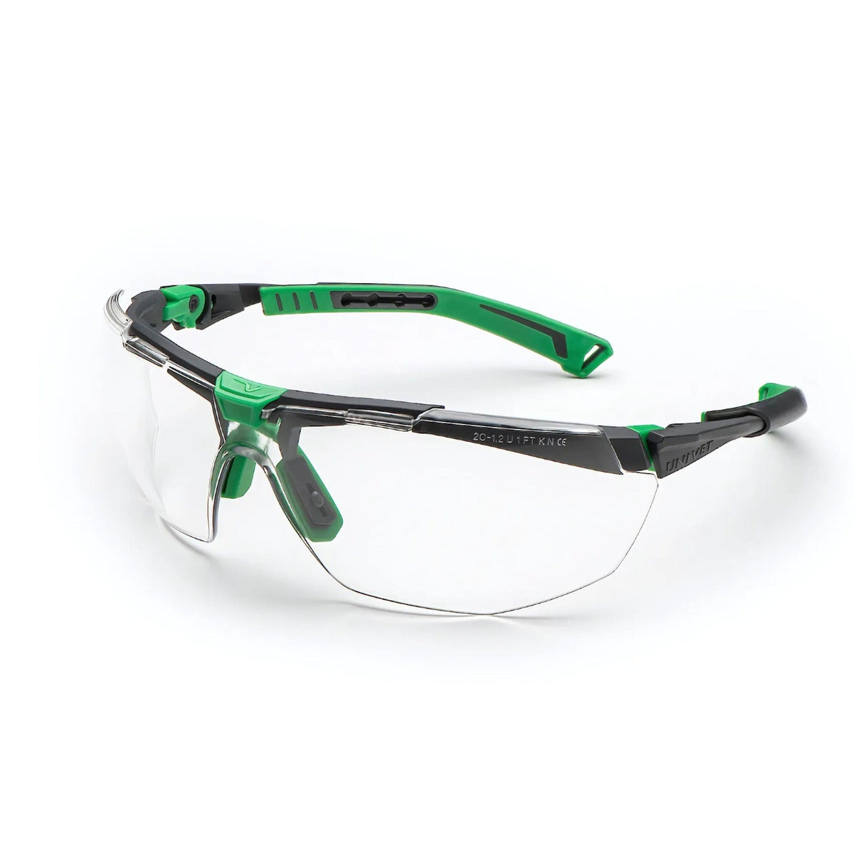 Óculos de Proteção Design Esportivo importado Italiano Modelo Balístico Univet 5X1 Incolor - Esportes, Cliclismo, Airsoft, Corrida, Trabalho ao Ar livre.