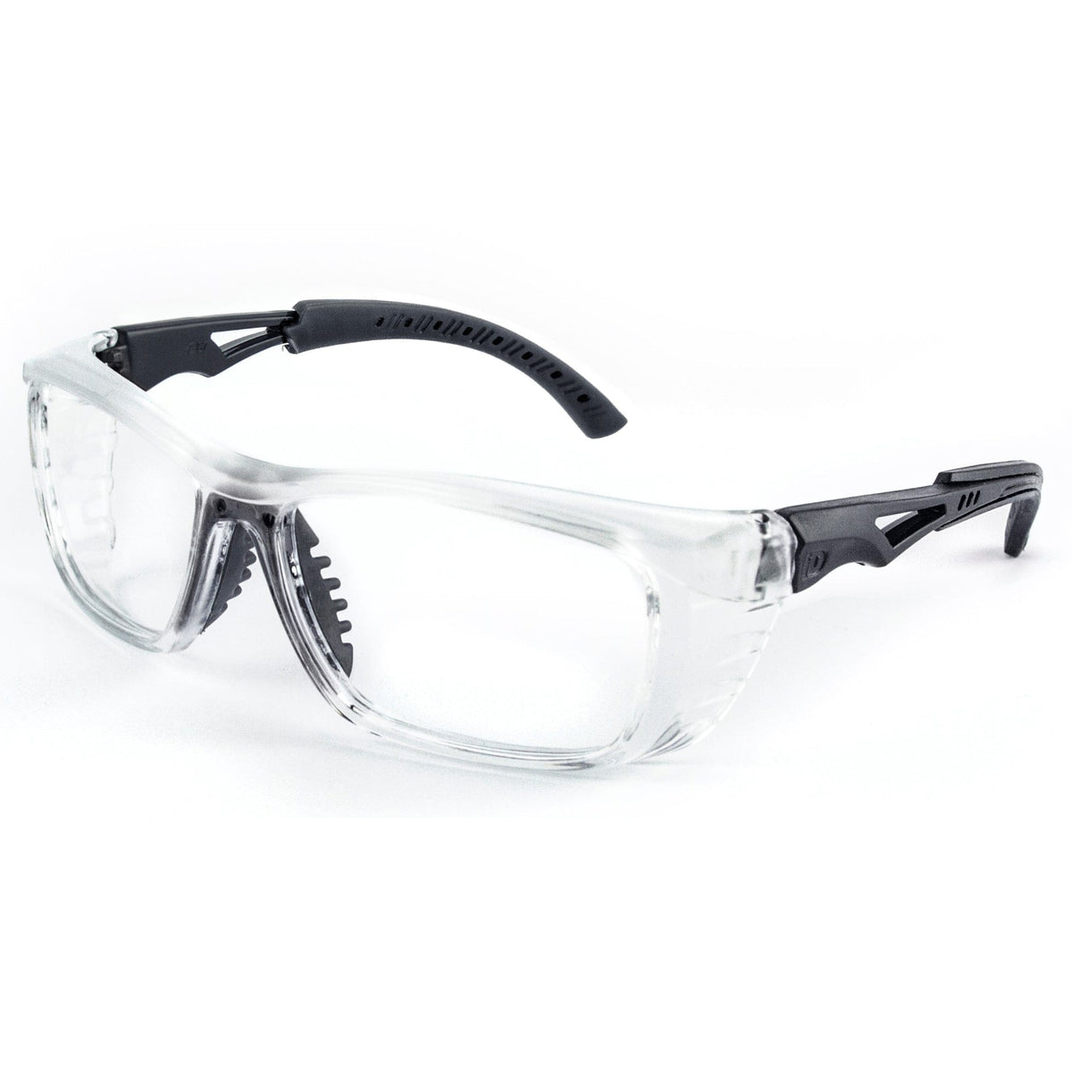 Oculos de Proteção e Segurança Armação para Graduação Modelo IDS 102 T56 - Opções de Cores - Ultra Resistente e Compacto Cristal/Preto
