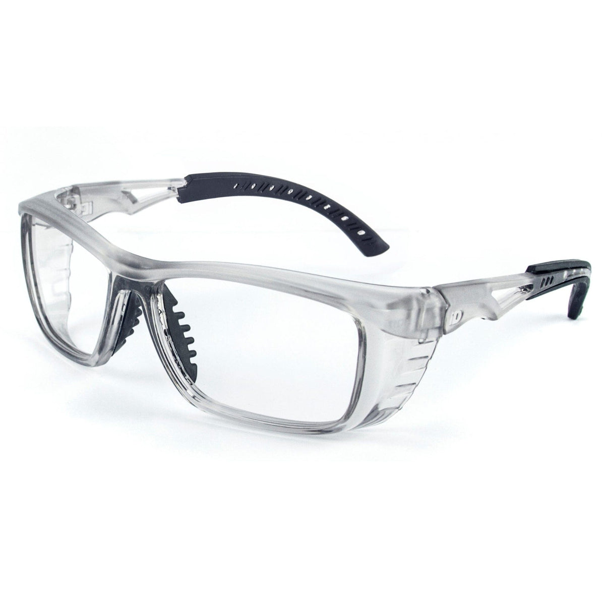 Oculos de Proteção e Segurança Armação para Graduação Modelo IDS 102 T56 - Opções de Cores - Ultra Resistente e Compacto Fume/Preto