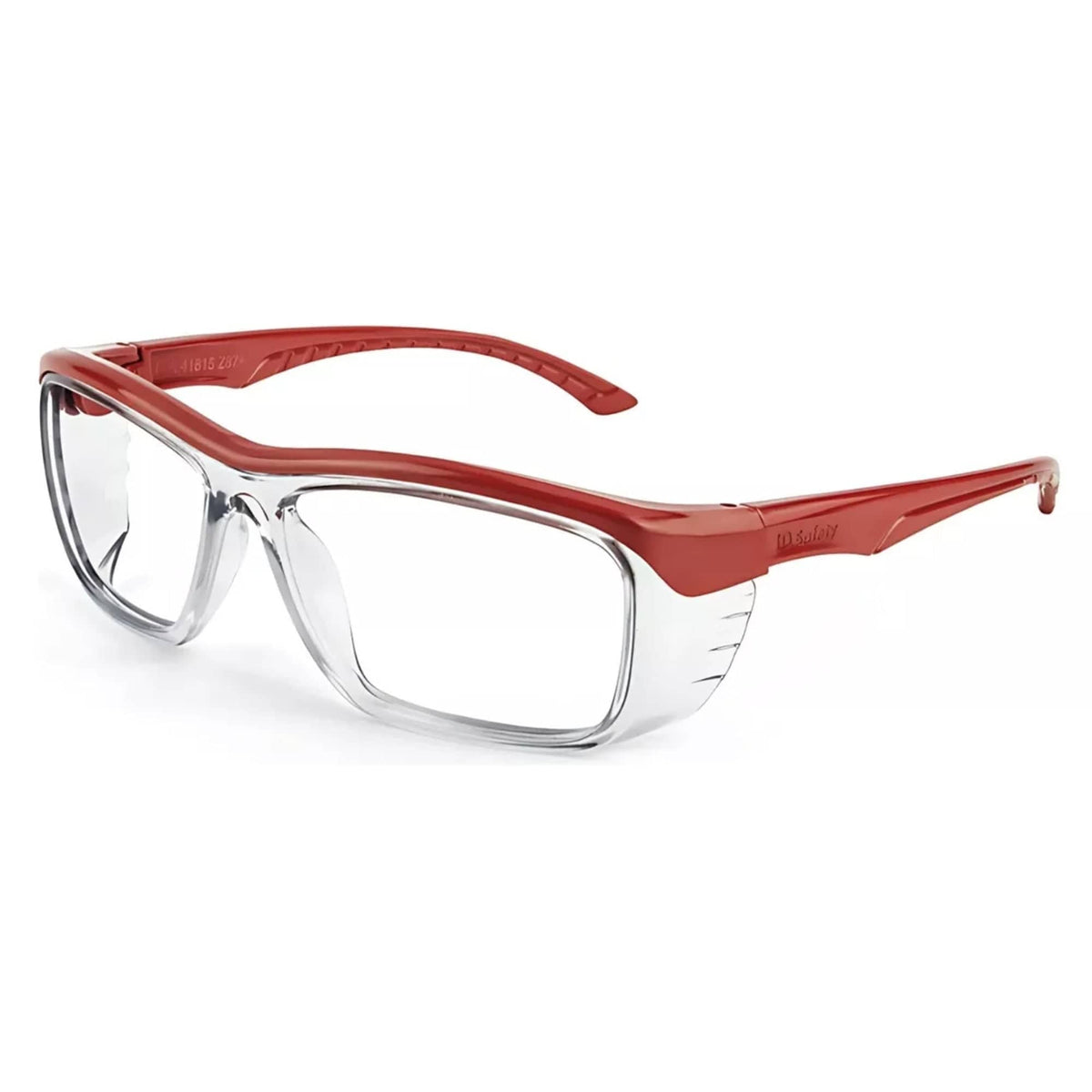 Oculos de Proteção e Segurança Armação para Graduação Modelo IDS 103 - Opções de Cores - Ultra Resistente e Compacto Cristal/Vermelho