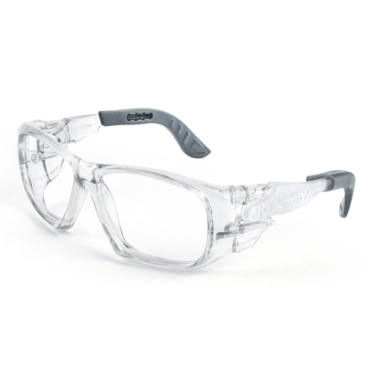 Oculos de Proteção e Segurança Armação para Graduação Modelo IDS 104 - Ultra Resistente e Compacto - Cristal/Cinza