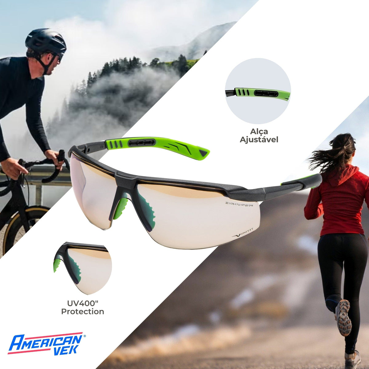Oculos de Proteção Esportivo 5x8 In/Out - Univet