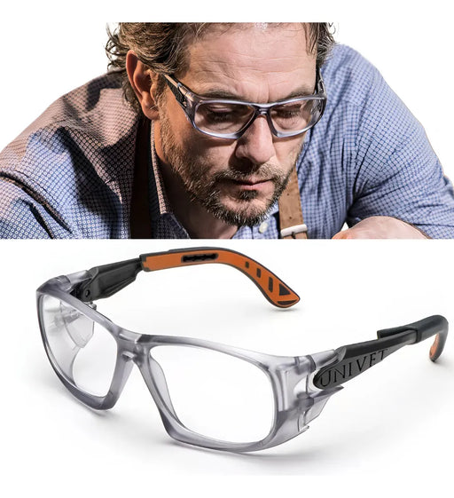 Óculos de Proteção Laranja 5X9M Para Graduação de Lente - Univet | CA38095