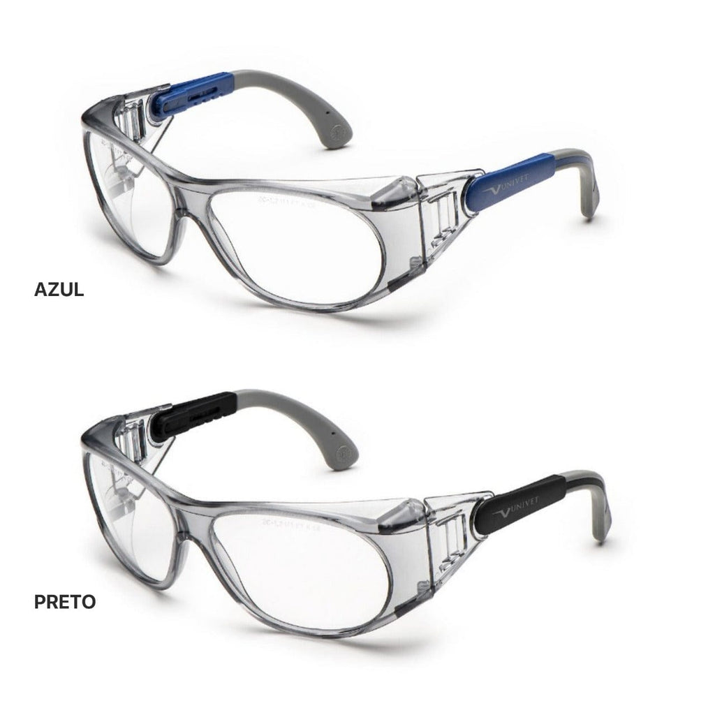Óculos de Proteção para Graduação Monofocal 539 Azul ou Preto - Univet | CA51287