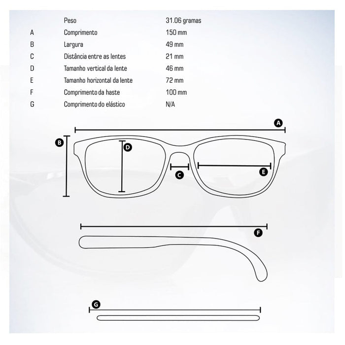 Óculos de Segurança Danny Apollo Incolor DA15800 - CA16463
