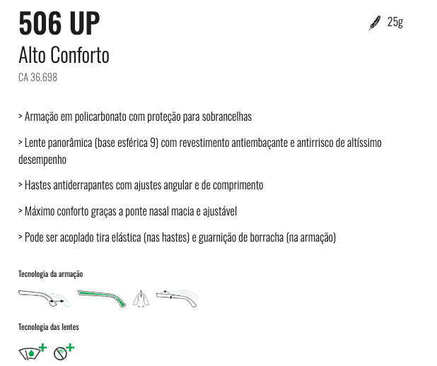 Oculos de Segurança Esportivo Importado Italiano Univet 506 - Trabalho, Esportes, Dentista, Bike