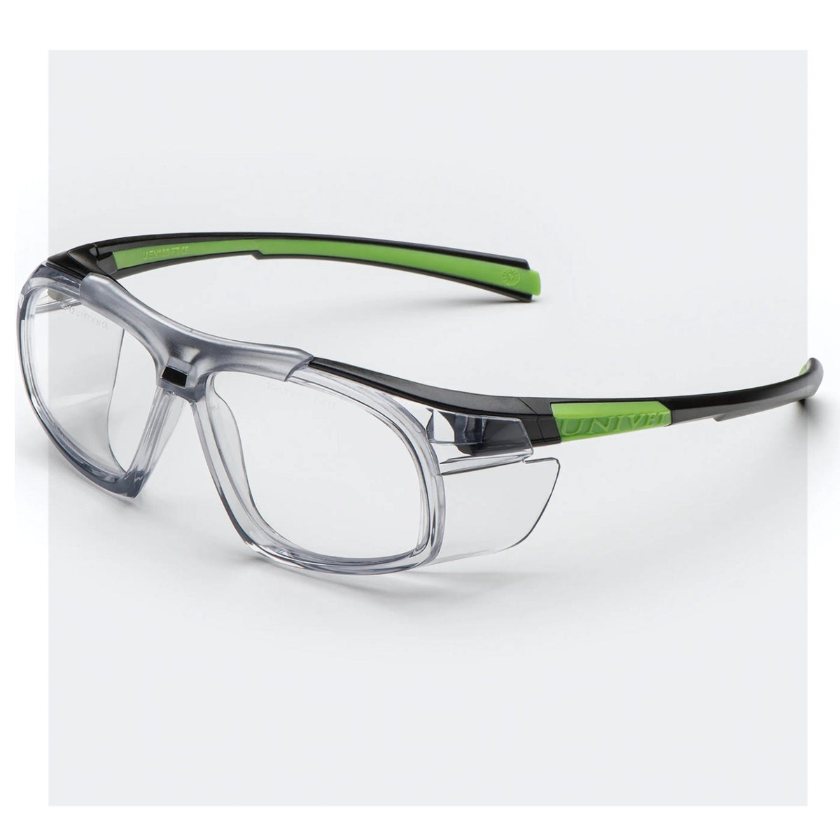 Oculos de Segurança Para Lente Graduada Design Italiano Importado Verde -  Univet Modelo 555