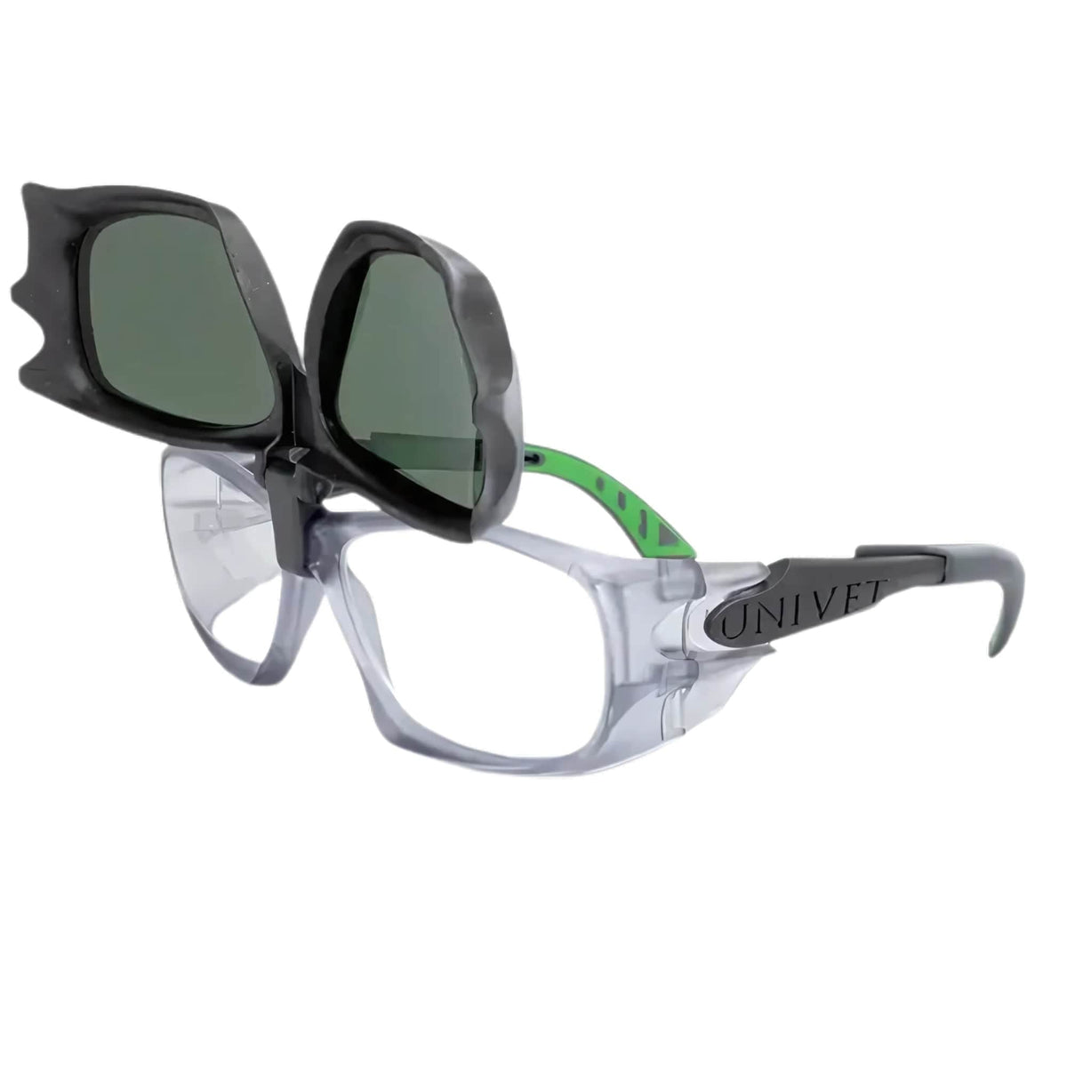 Óculos de Segurança que pode ser Graduado e possui Flip com Lentes Tonalidade 5.0 em processos de Solda - CA 38095