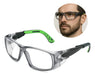 Óculos de Segurança Verde Escuro 5X9 Para Graduação de Lente - Univet | CA38095
