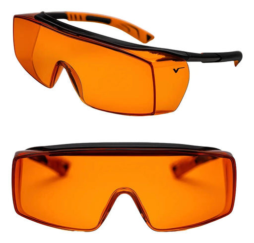 Óculos de Sobrepor Bloqueador de Luz Azul 5X7 Laranja – Univet | CA37013