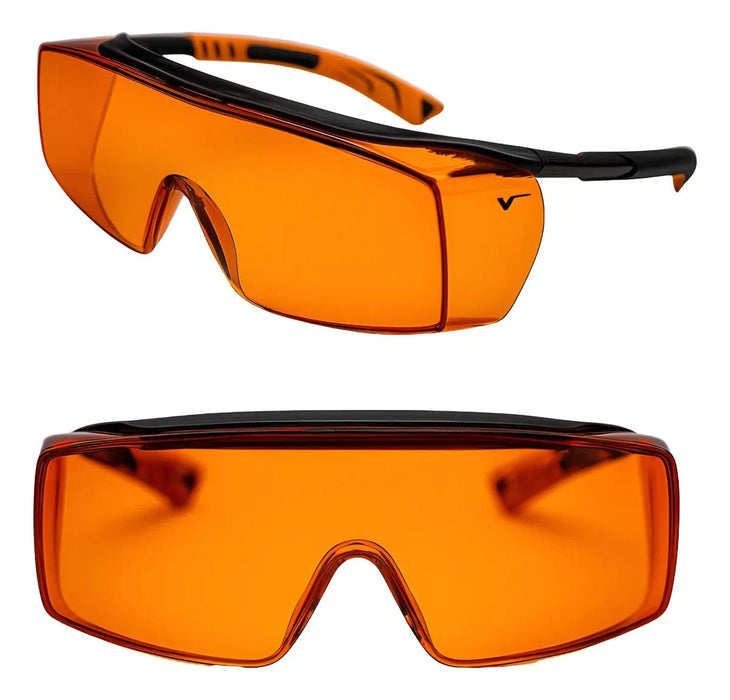 Óculos de Sobrepor Bloqueador de Luz Azul 5X7 Laranja – Univet | CA37013