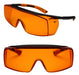 Óculos de Sobrepor Bloqueador de Luz Azul 5X7 Laranja – Univet | CA37013