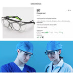 Óculos de Sobrepor Italiano Univet 5X7 Incolor - Tecnologia Vangard Plus com Proteção UV400