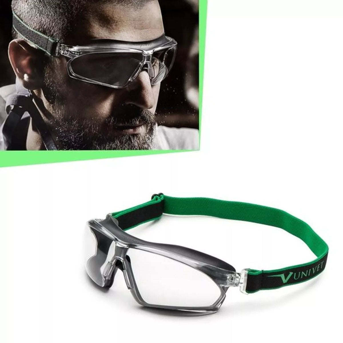 Oculos Esportivo e Moderno Italiano Univet - Moto, Corrida, Paintball, Jetski, Paraquedismo.