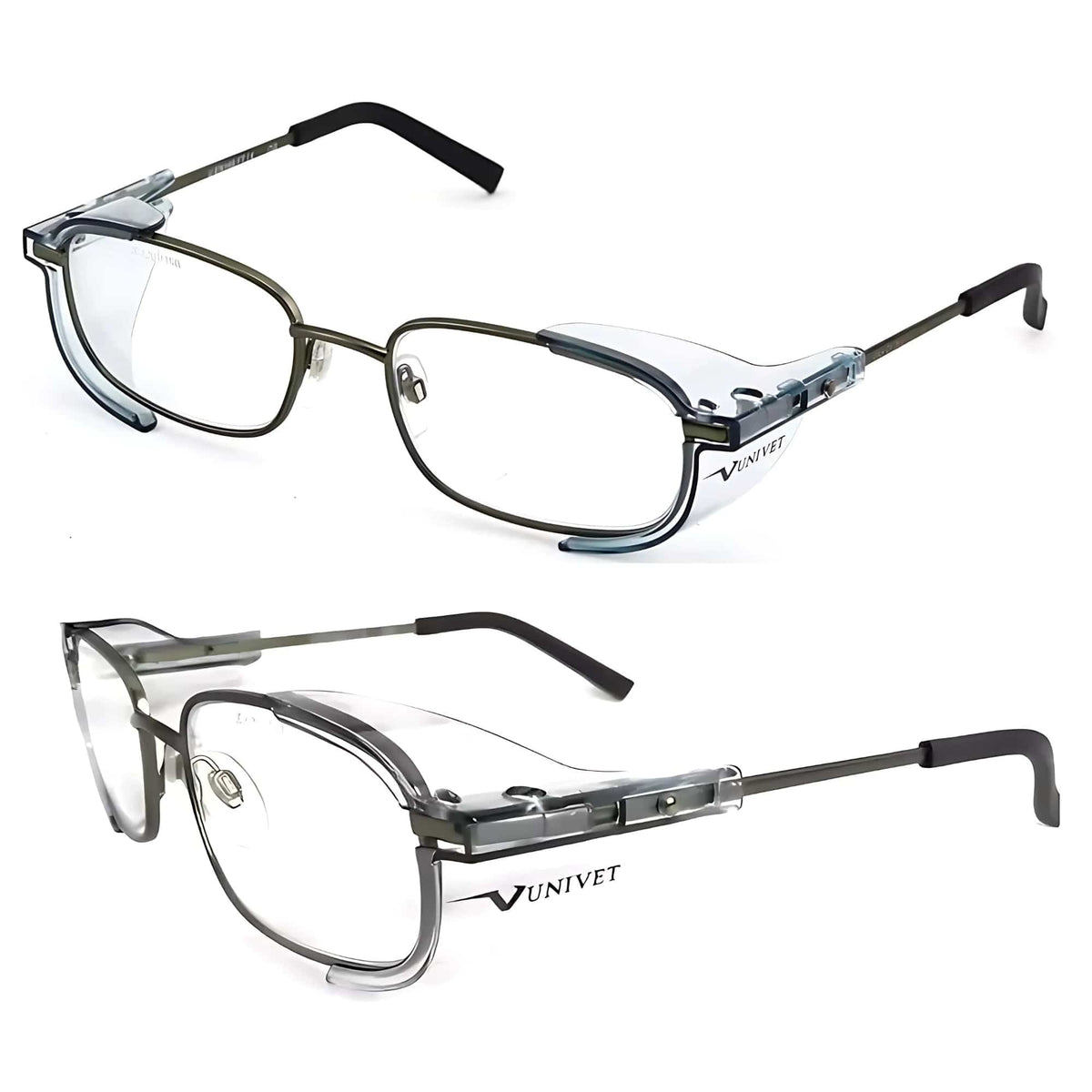 Óculos Italiano Univet Design Moderno Mod. 536 de Metal Para Lentes Graduadas