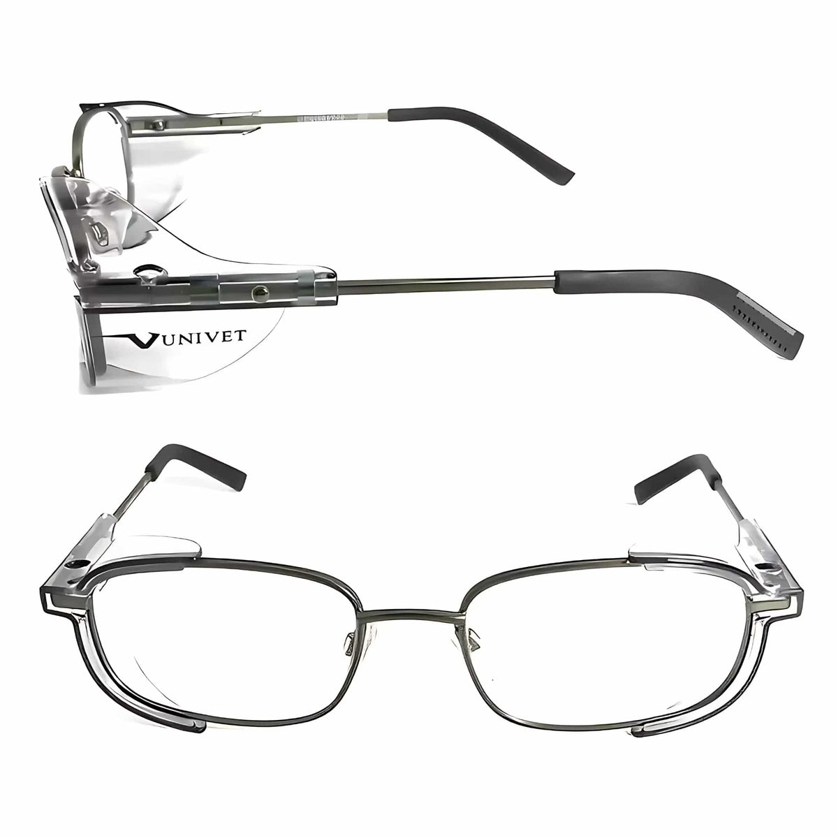 Óculos Italiano Univet Design Moderno Mod. 536 de Metal Para Lentes Graduadas