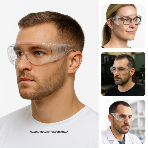 Óculos Persona Antirrisco e Antiembaçante Incolor - Danny | CA16462