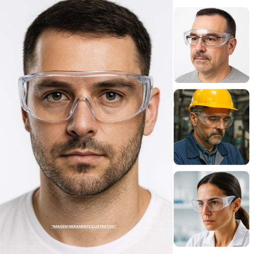 Óculos Persona Óptico Antirrisco e Antiembaçante Incolor - Danny | CA20703