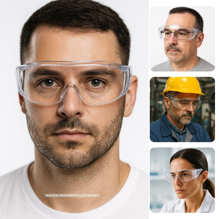 Óculos Persona Óptico Antirrisco e Antiembaçante Incolor - Danny | CA20703