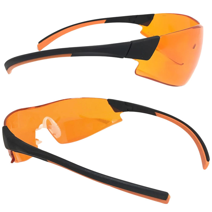 Óculos Proteção Italiano Univet 546 Laranja com Bloqueador de Luz Azul Blue Control - Clareamentos, Dentistas, Consultorios e Luz Ultravioleta UV525