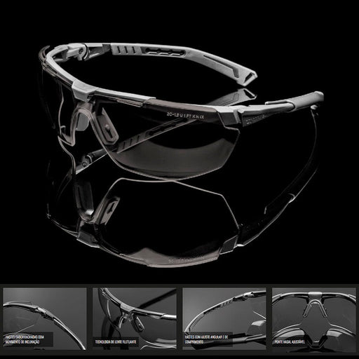 Oculos Univet Prot. Balística Kit Completo 5x1 - 3 Lentes 5X1BK030100