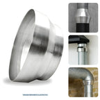 Redutor Adaptador União Alumínio - 150mm para 100mm