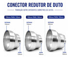 Redutor Adaptador União Alumínio - 150mm para 100mm