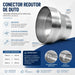 Redutor Adaptador União Alumínio - 150mm para 100mm